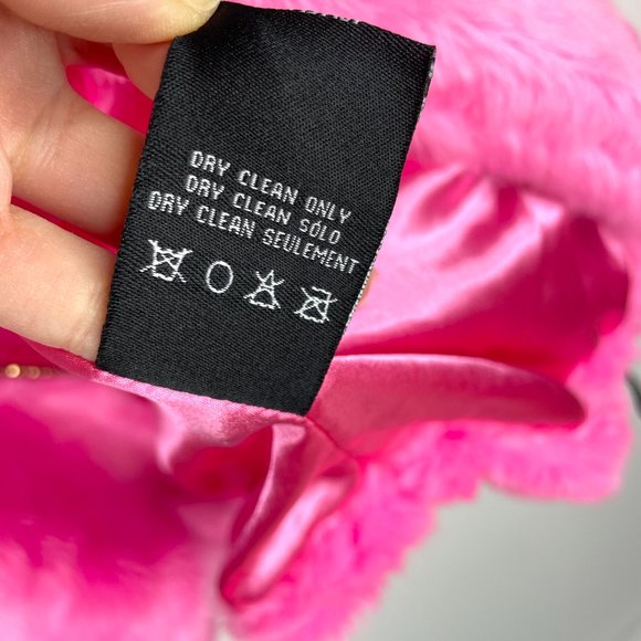 Juicy Couture Black Label Hot Pink Faux Fur Jacket - Picture 13 of 15